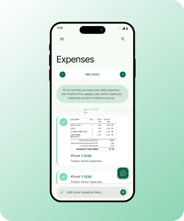 Walfin add expense
