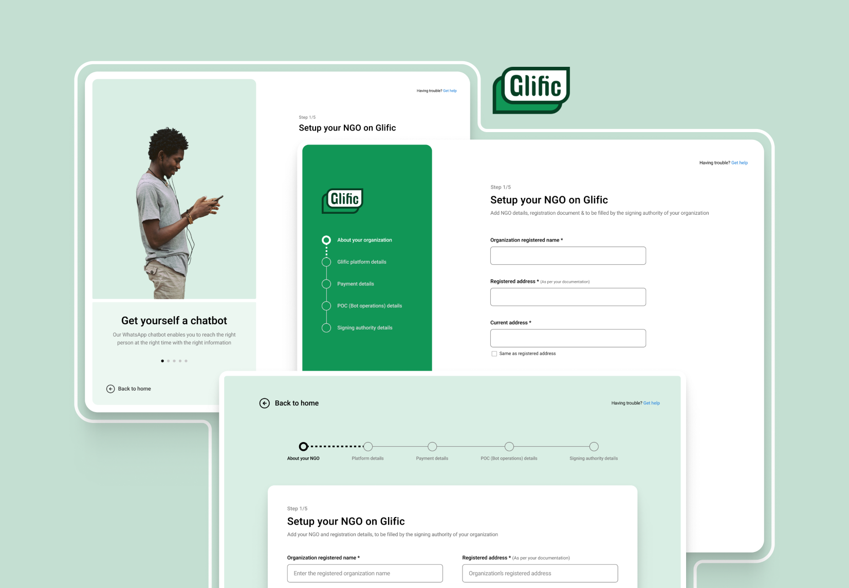 GLIFIC : Crafting a new onboarding process